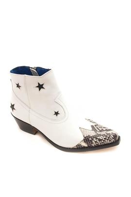 Botin 2 Diamonds blanco estrellas