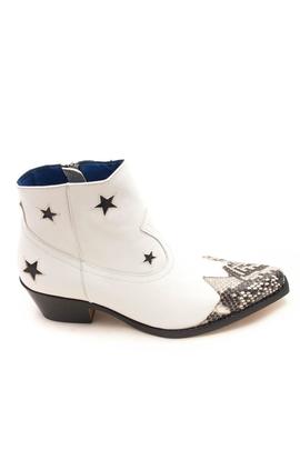 Botin 2 Diamonds blanco estrellas