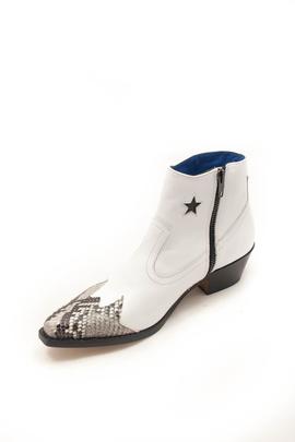 Botin 2 Diamonds blanco estrellas