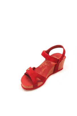 Sandalia Panama Jack Julia Basics B16 Nobuck Rojo