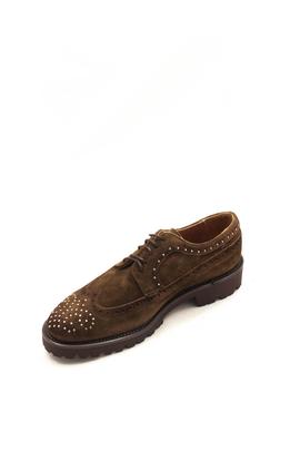 Zapato Calce cordones adorno marrón