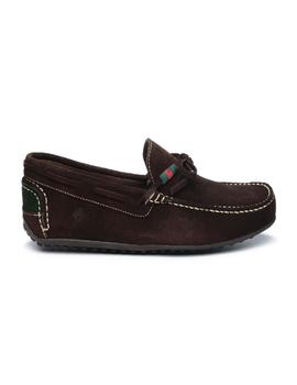 Mocasines Rodia lazo serraje marron