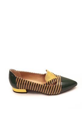 Zapato Angari Marvin en verde y oro