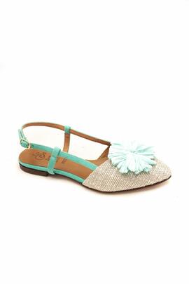 Zapato Salonissimos Marga flor azul