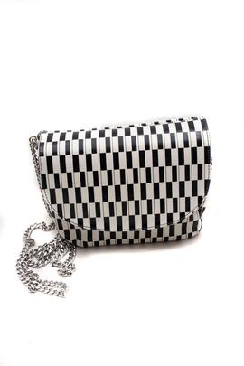 Bolso Angari Piano blanco y negro